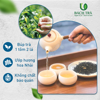 [TẶNG BÌNH] Trà Nhài Bách Trà I Uớp Hương Hoa Nhài Truyền Thống I Thơm Hương Nhài Tự Nhiên, Hậu Ngọt | Gói 100g