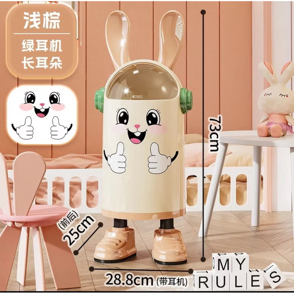 Thùng rác tai thỏ dễ thươnggg ❤️👯‍♀️🐇