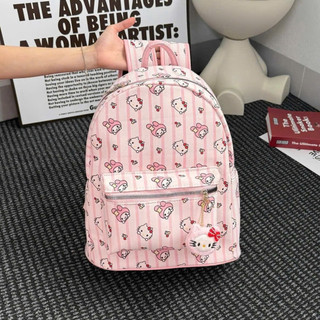 [Tặng Móc Gấu Treo] LS 2522 BALO MÈO KITTY VẢI BẢN 4 MÀU QUAI TO ĐỆM MÚT SIZE 40 ĐỰNG SÁCH VỞ CHO HỌC SINH, SINH VIÊN:
