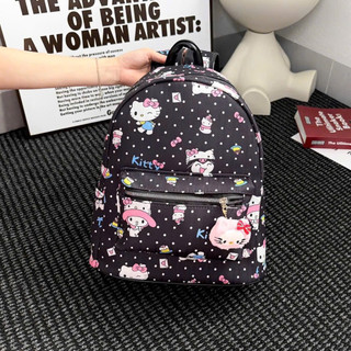 [Tặng Móc Gấu Treo] LS 2522 BALO MÈO KITTY VẢI BẢN 4 MÀU QUAI TO ĐỆM MÚT SIZE 40 ĐỰNG SÁCH VỞ CHO HỌC SINH, SINH VIÊN: