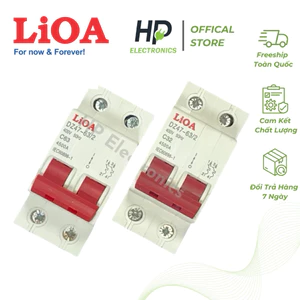 APTOMAT MCB CẦU DAO TỰ ĐÔNG LIOA C32 / C63 1P / 2P – CB CHỐNG QUÁ TẢI, CHẬP MẠCH - DÒNG CẮT 4500A – TIÊU CHUẨN IEC