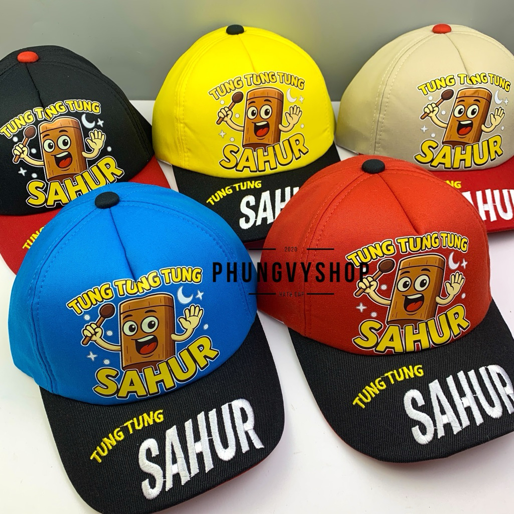 (SALE) Bé 3-7 TUỔI/ Mũ lưỡi trai trẻ em gái trai phungvyshop- Nón trung / Kết TUNGTUNG tePD /