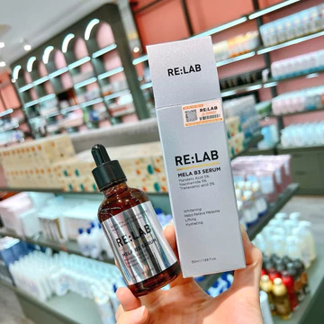 Tinh chất dưỡng trắng serum nám Re:Lab Mela B3 Serum 50ml hạn 2029 Hàn Quốc serum relab serum nám relab SE69