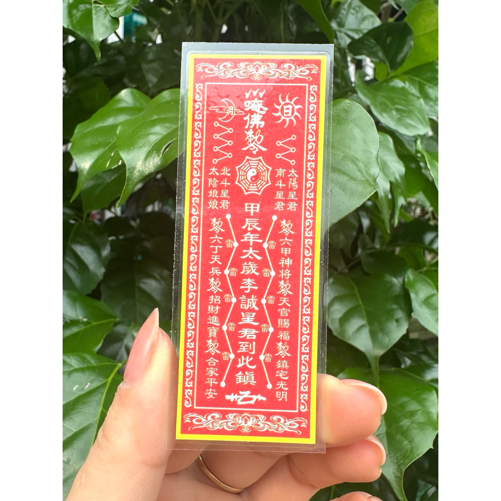 Thẻ Kim Bài Thái Tuế 2026 (Tý-Ngọ-Mão-Dậu-Sửu) + Đồng Xu Hoa Mai Phong Thủy