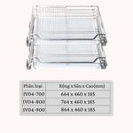 Kệ Bát Đĩa, Giá Bát Inox 304 Mã IV04 Lắp Tủ Dưới 2 Tầng Kéo Dẩy – Có Ray Trượt Giảm Chấn, Chịu Lực Tốt, Bảo Hành — ảnh 7
