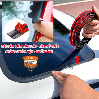 Dải dán viền kính lái & cửa sổ trời Ô Tô chữ T – Chống thấm nước, giảm tiếng ồn, bảo vệ nội thất