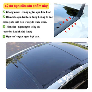 Dải dán viền kính lái & cửa sổ trời Ô Tô chữ T – Chống thấm nước, giảm tiếng ồn, bảo vệ nội thất