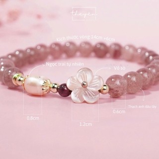 Duyên - Vòng Tay Yên Hoa - Thạch Anh Hồng - Quà Tặng Mang Ý Nghĩa Tình Duyên May Mắn