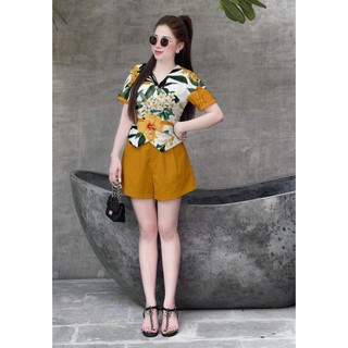 [ CÓ BIGSIZE ] SET BỘ GILE NỮ CÓ TAY HỌA TIÊT HOA SÀNH ĐIỆU , TRẺ TRUNG , PHONG CÁCH