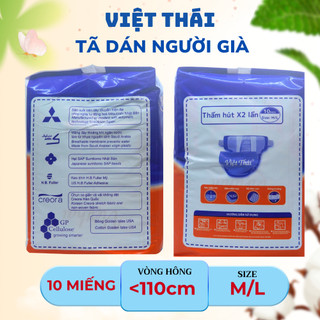 Combo 50 bỉm dán dành cho người già người già việt thái size M/L phù hợp vòng hông <110cm