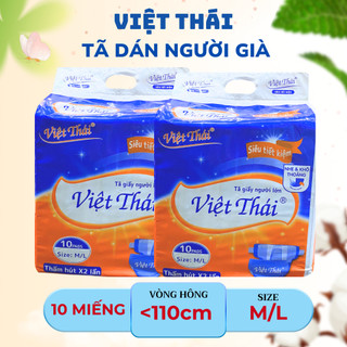 Combo 100 bỉm dán người già Việt Thái size M/L