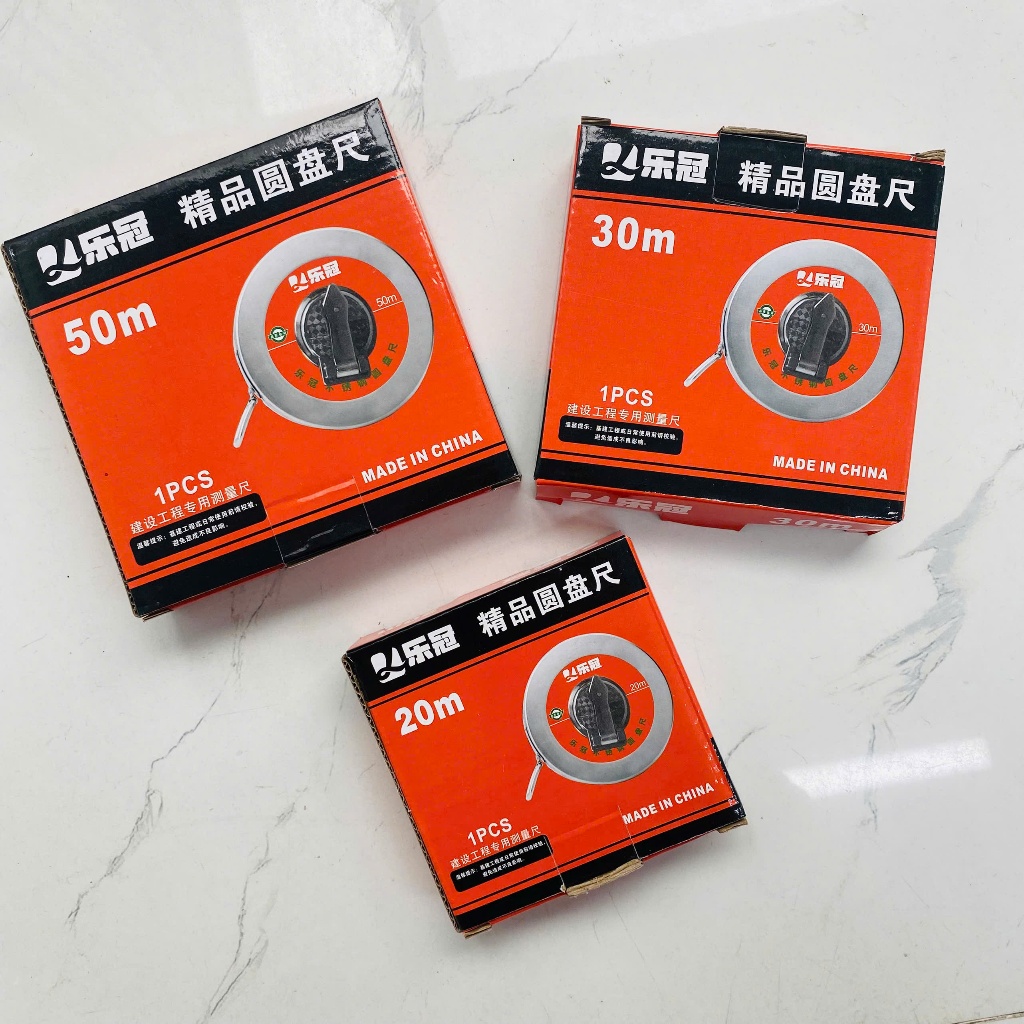 Thước Cuộn 20M - 30M - 50M Dây Thép Không Gỉ Hàng Nhập Khẩu Cao Cấp - Chính Xác - Chống Mài Mòn