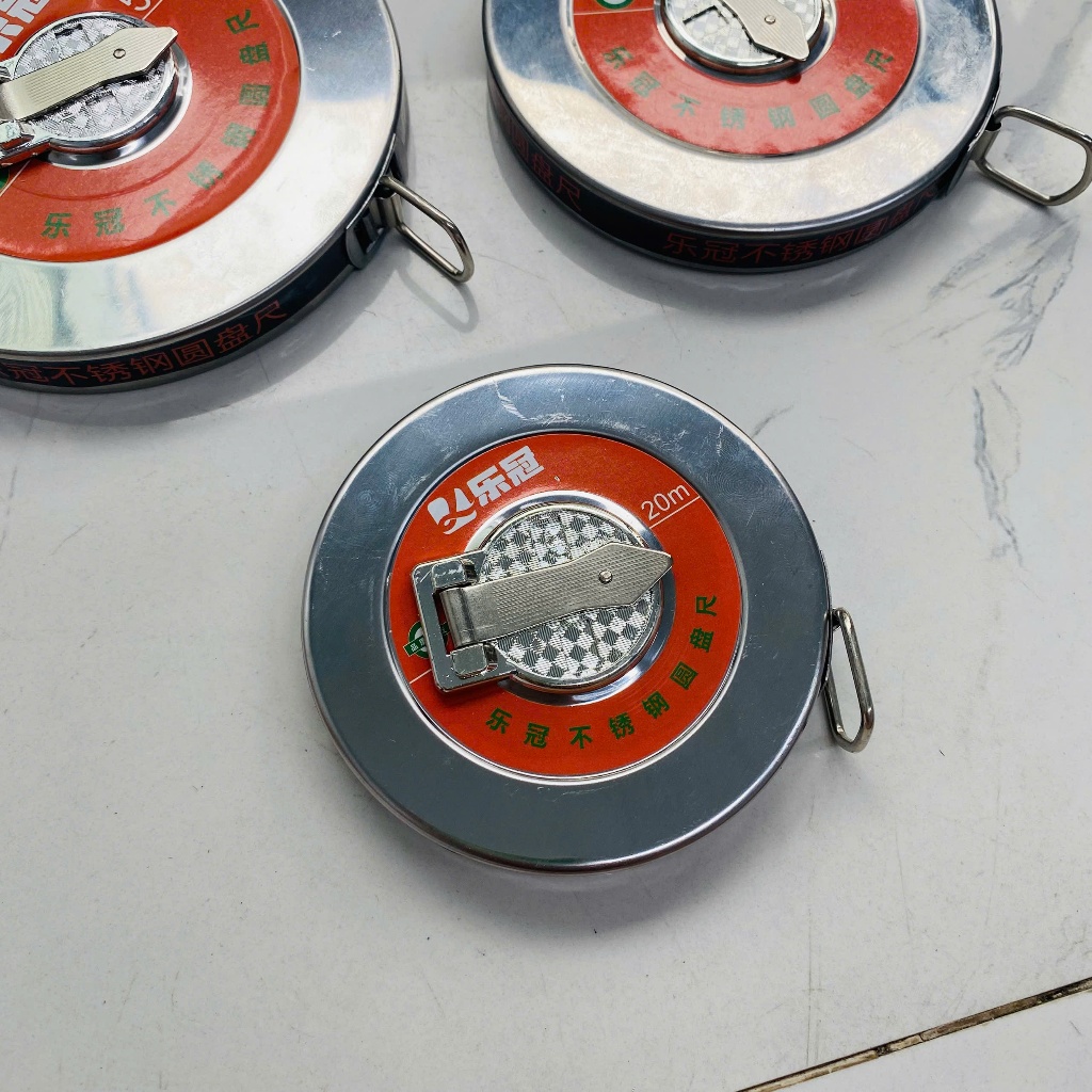 Thước Cuộn 20M - 30M - 50M Dây Thép Không Gỉ Hàng Nhập Khẩu Cao Cấp - Chính Xác - Chống Mài Mòn
