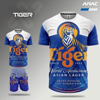 Bộ Thể Thao TIGER XANH IN 3D Nam Nữ Mặc Hè Co Giãn ❤️ MẪU MỚI ❤️ thoải mái năng động - Kl2