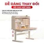 [MẪU MỚI 2026] Bàn học chống gù Sakawin Premium B03 Thiết kế giá sách 3 tầng Nâng nghiêng mặt bàn linh hoạt Size 100cm — ảnh 4