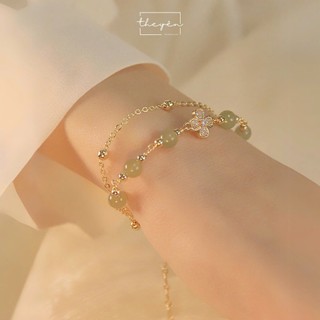 Vòng Tay Nữ Cỏ 4 Lá Mang Phong Cách Hàn Quốc, Quà Tặng Sinh Nhật Ý Nghĩa May Mắn, Bình An [Isa]