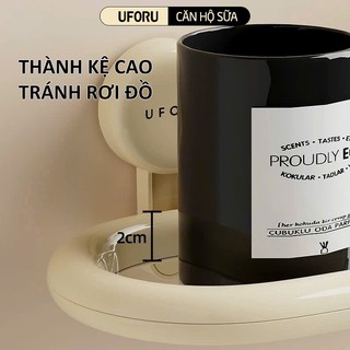 Kệ Đựng Mỹ Phẩm Đồ Dùng Phòng Tắm UFORU Dạng Cốc Hút Chân Không Dán Tường - UFM690