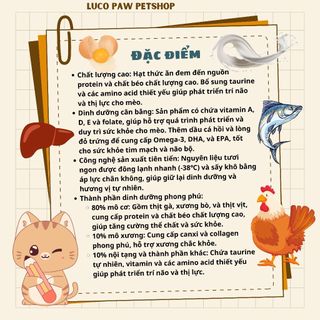 Thức ăn cho mèo Dongpet ( 1kg - 2,5kg ) hạt khô mix thịt sấy kết hợp sữa dê ( Luco Paw Petshop )