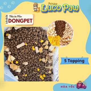 Thức ăn cho mèo Dongpet ( 1kg - 2,5kg ) hạt khô mix thịt sấy kết hợp sữa dê ( Luco Paw Petshop )