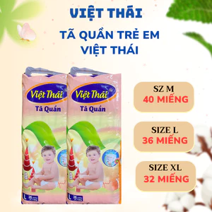 Tã Bỉm Quần Việt Thái dành cho trẻ em giá rẻ Size M(6-9kg), L(9-13kg), XL(12-17kg)