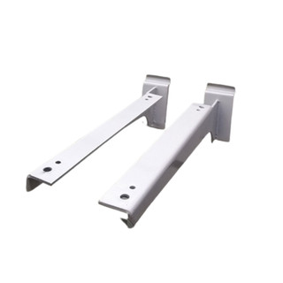 Cặp Tay Đỡ Kệ Gỗ Cài Rãnh Slatwall Màu Trắng 30cm Sắt Dày 2 Li Sơn Tĩnh Điện