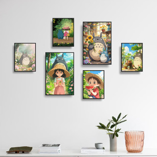 COMBO 6 Tranh Decor Phòng, Tranh Dán Tường Decor, Chất Liệu Formex.