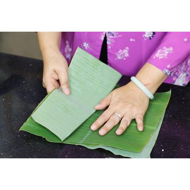 Lá chuối tươi gói bánh tiện dụng, khối lượng 1kg