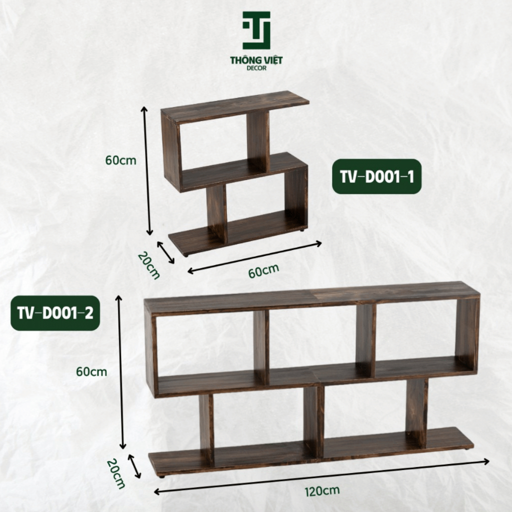 [TV-D001]Kệ Gỗ Decor Đa Năng, Tap Đầu Giường Sofa Bền Đẹp Trưng Bày Sách Lọ Hoa Trang Trí Phòng Ngủ
