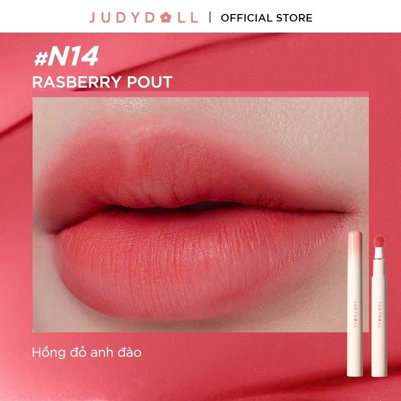 Son Kem Lì JUDYDOLL Đầu Bông Matte Lip Cream Mịn Lỳ Lâu Trôi 2.6ml | NHÍM HOUSE