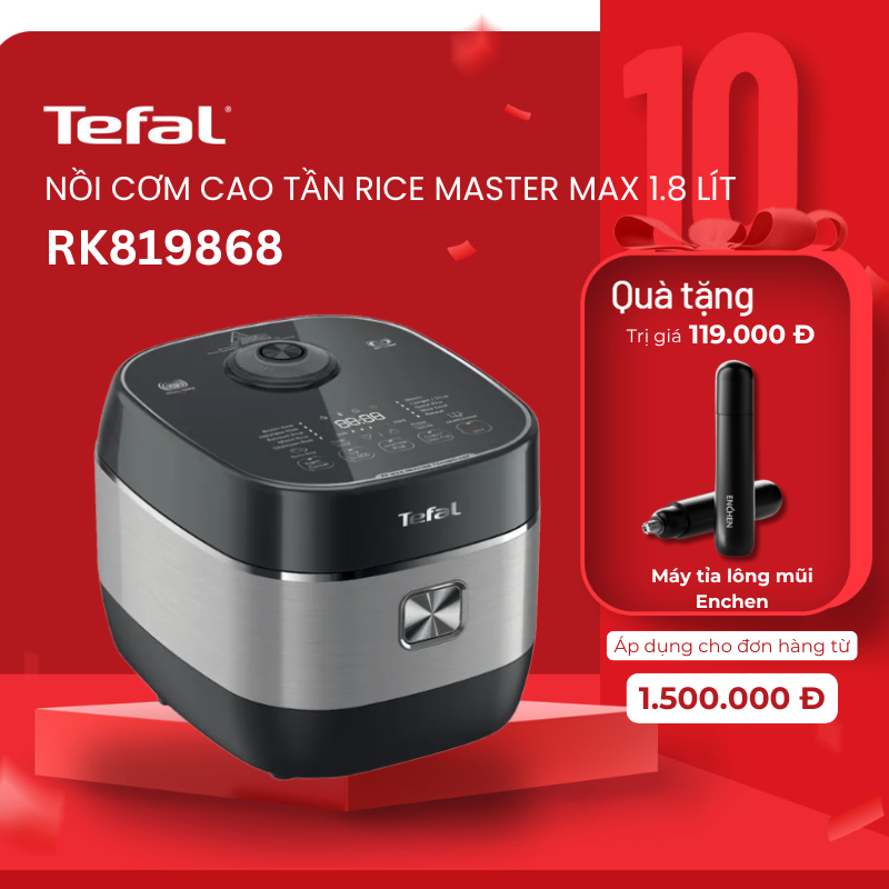 Nồi cơm điện cao tần Tefal Rice Master Max RK819868 -1.8L / Chính hãng ...