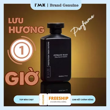 Gel Vệ Sinh Nam I'MK Intimate Wash Chiết Xuất Thiên Nhiên Kết Hợp Hoạt Chất Dưỡng Ẩm Lưu Hương Thơm Tinh Tế Dài Lâu