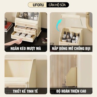 Tủ Mỹ Phẩm Đa Năng Đựng Đồ Trang Điểm Nhiều Ngăn Kéo Chất Liệu Nhựa Cao Cấp - UFM749