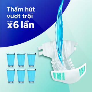 Combo 6 Tã dán ngưới lớn Confidence Thấm Hút Vượt Trội & Khô Thoáng M-L 8M/L-XL 7M