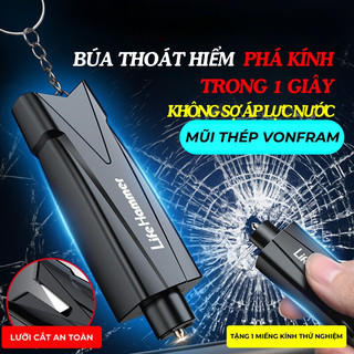 Dụng Cụ Thoát Hiểm Ô Tô Đa Chức Năng – Làm Búa Phá Kính, Cắt Dây An Toàn, Làm Móc Khóa Tiện Lợi, Chất Liệu Cao Cấp