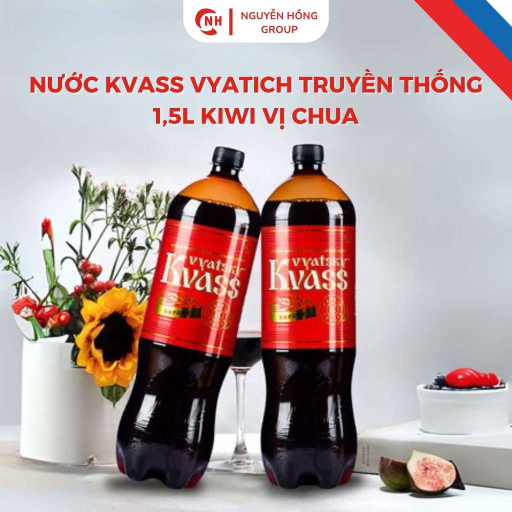 Nước Kvass Vyatich truyền thống Nhập Khẩu Từ Nga đặc sản thơm ngon