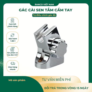 Đế cài sen tắm, gác cài, giá đỡ vòi sen RANCO chất liệu nhựa ABS mạ chrome không gỉ sét KT - 603