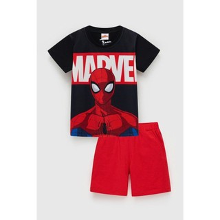 Đồ bộ thun tay ngắn Spider-Man Marvel bé trai Rabity 560.903