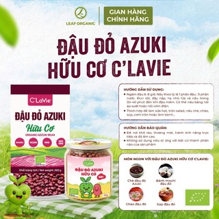 Đậu đỏ Azuki hữu cơ C'LaVie 110g/200g (Mới)