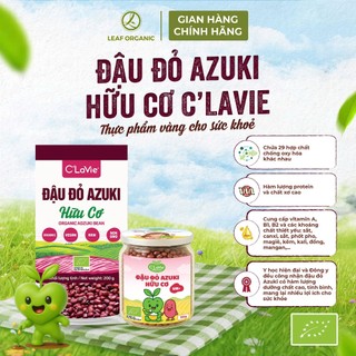 Đậu đỏ Azuki hữu cơ C'LaVie 110g/200g (Mới)