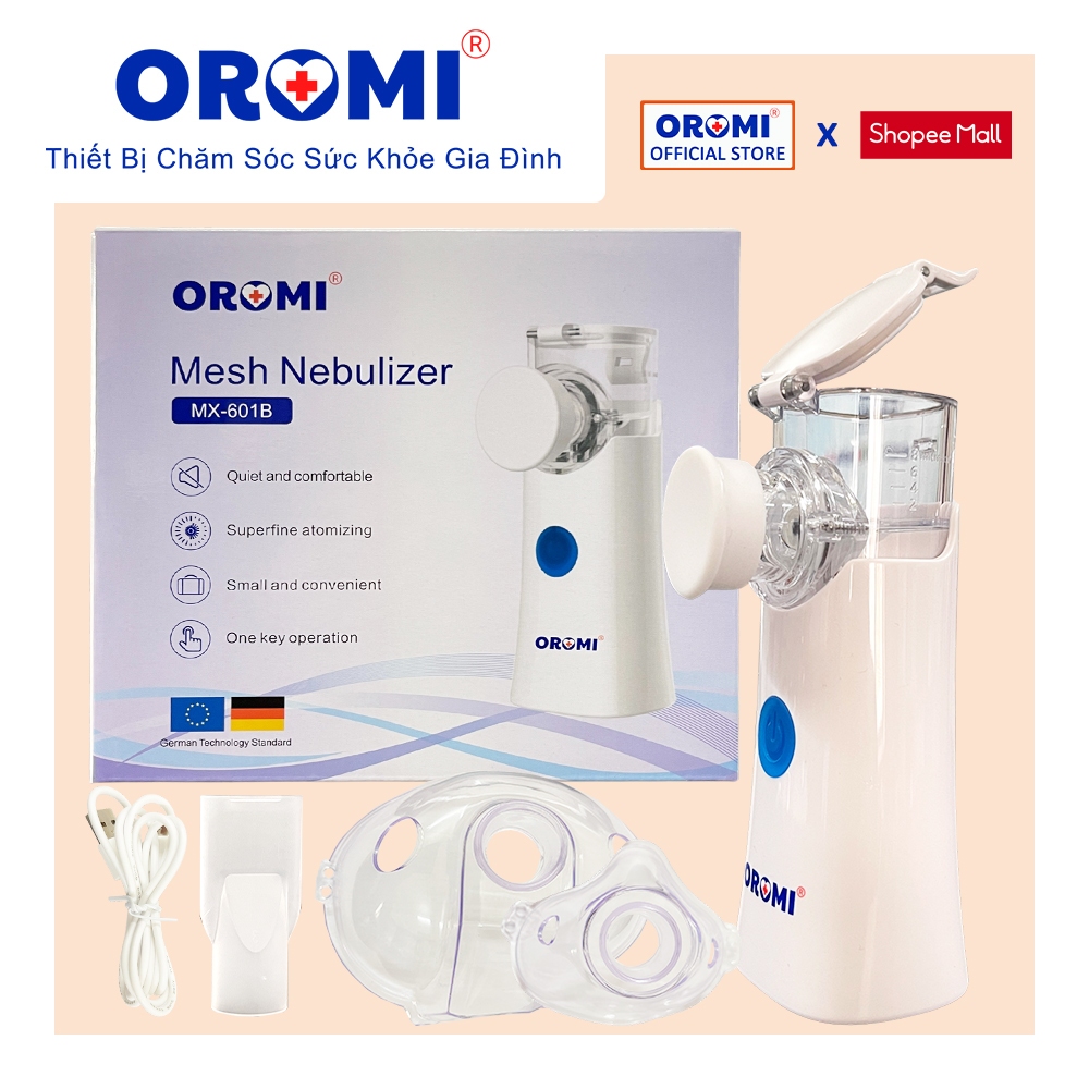 Máy xông khí dung cầm tay OROMI MX-601B - Xông khí dung lưới nano cầm tay