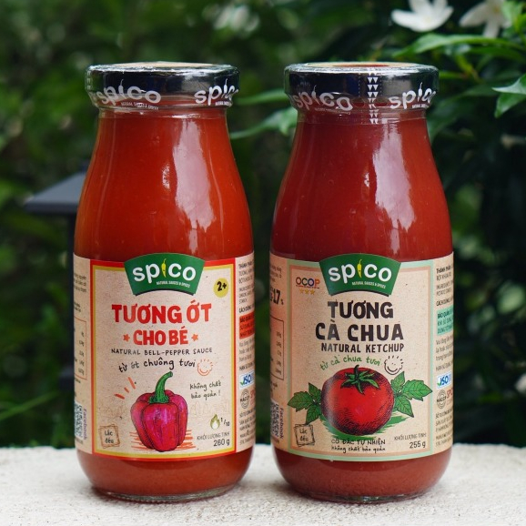 Tương Ớt Không Cay SPICO Tương Cà Cô Đặc Tự Nhiên Ketchup Cho Bé Từ 2 Tuổi Không Chất Bảo Quản
