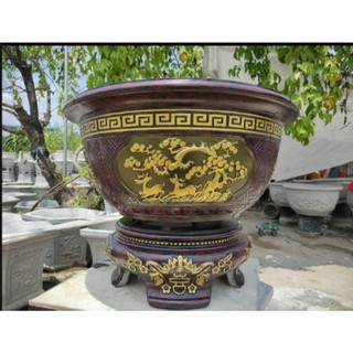Khuôn đúc chậu tròn rộng 69 cm chất liệu nhựa abs