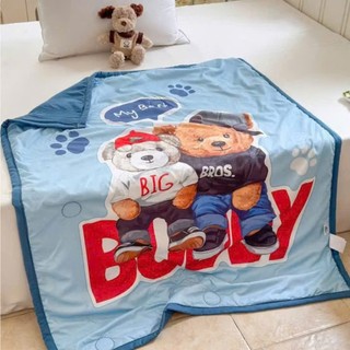 Chăn cotton đũi Hàn cho bé, chăn đi học cho bé vải cotton đũi nhập khẩu cao cấp mềm mịn thoáng khí