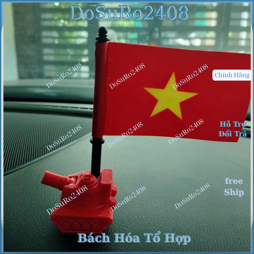 Lá Cờ Việt Nam Loại Dán Keo Trong Tiện Lợi Gắn Trên Xe ÔTô Và Mọi Vật Liệu Phẳng