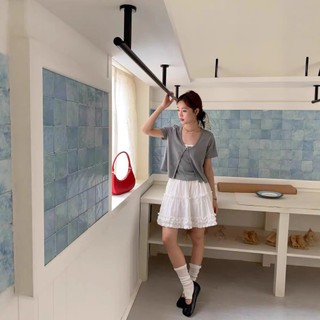 Chân Váy Ngắn Nữ Cạp Chun Bèo Tầng Trắng Xòe Nữ Tính – Thời Trang Hè Phong Cách Hàn Quốc