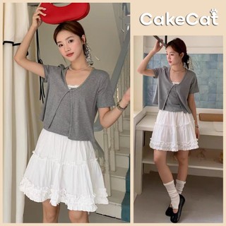 Chân Váy Ngắn Nữ Cạp Chun Bèo Tầng Trắng Xòe Nữ Tính – Thời Trang Hè Phong Cách Hàn Quốc