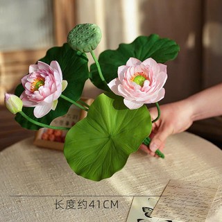 🌸 CỤM SEN CẠN LÁ CAO SU VIP – 7 CHI TIẾT -không kèm chậu🌸