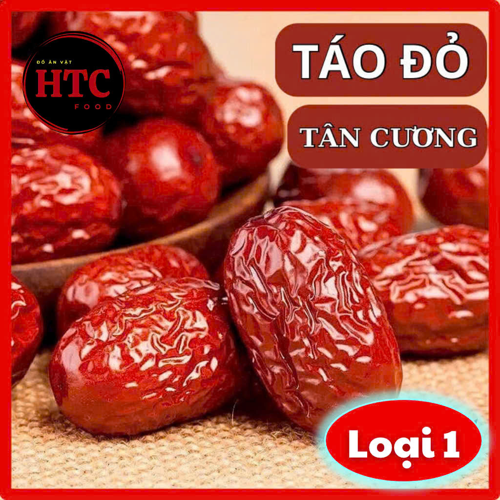 Táo đỏ Tân Cương size đại loại 1 dẻo mềm ngọt quả to giúp làm đẹp da, giảm cân, hoa quả sấy HTC Food