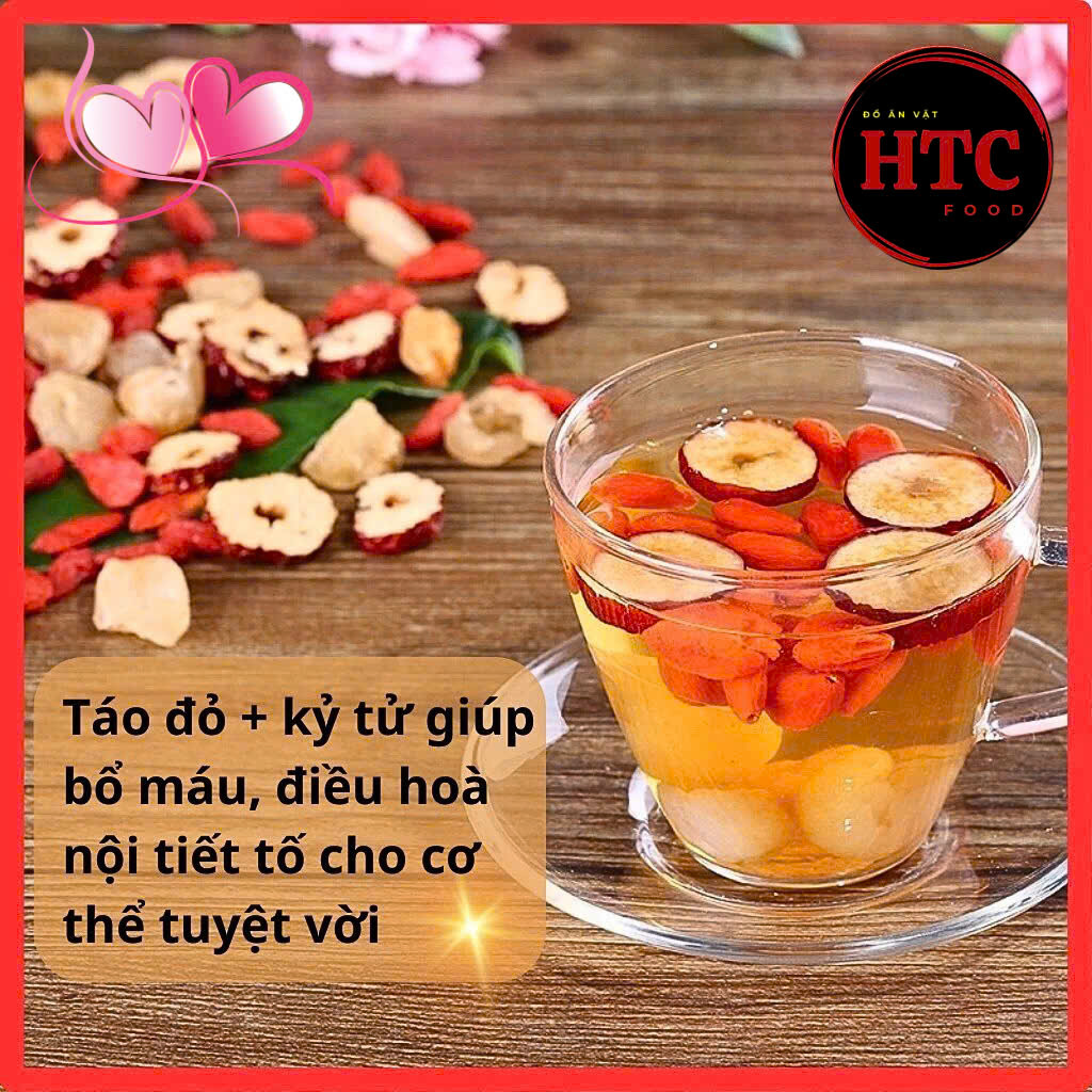 Táo đỏ Tân Cương size đại loại 1 dẻo mềm ngọt quả to giúp làm đẹp da, giảm cân, hoa quả sấy HTC Food