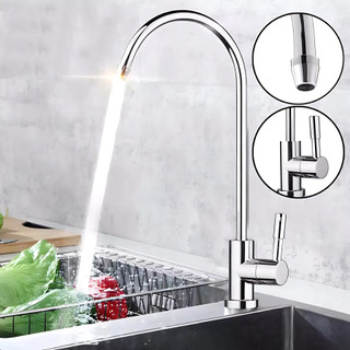 Vòi máy lọc nước Ro gạt nối nhanh chất liệu inox, lắp được mọi loại máy Ro